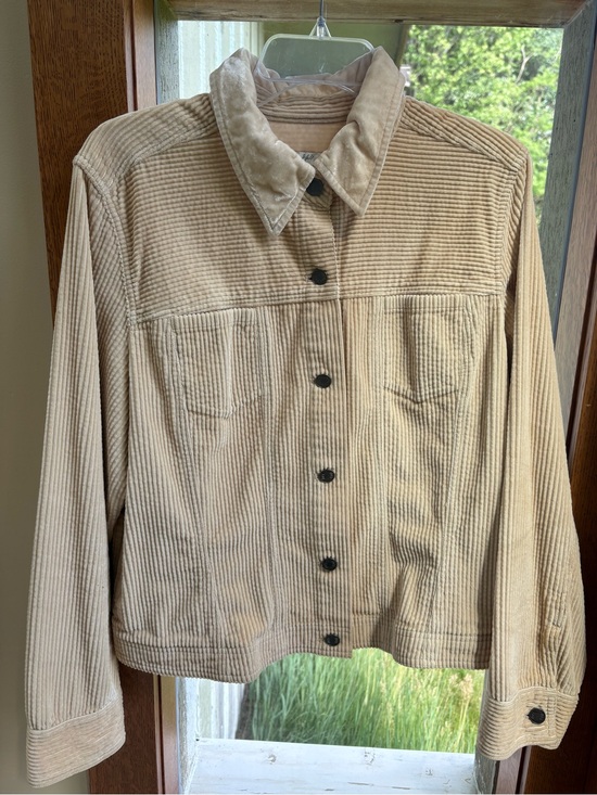 J. Jill Jackets & Blazers - J. JILL Corduroy and Velvet Jacket Cream Large